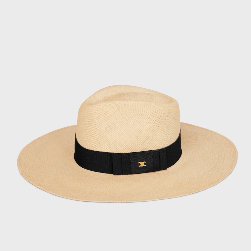 Celine TRIOMPHE PANAMA HAT IN STRAW sz 56